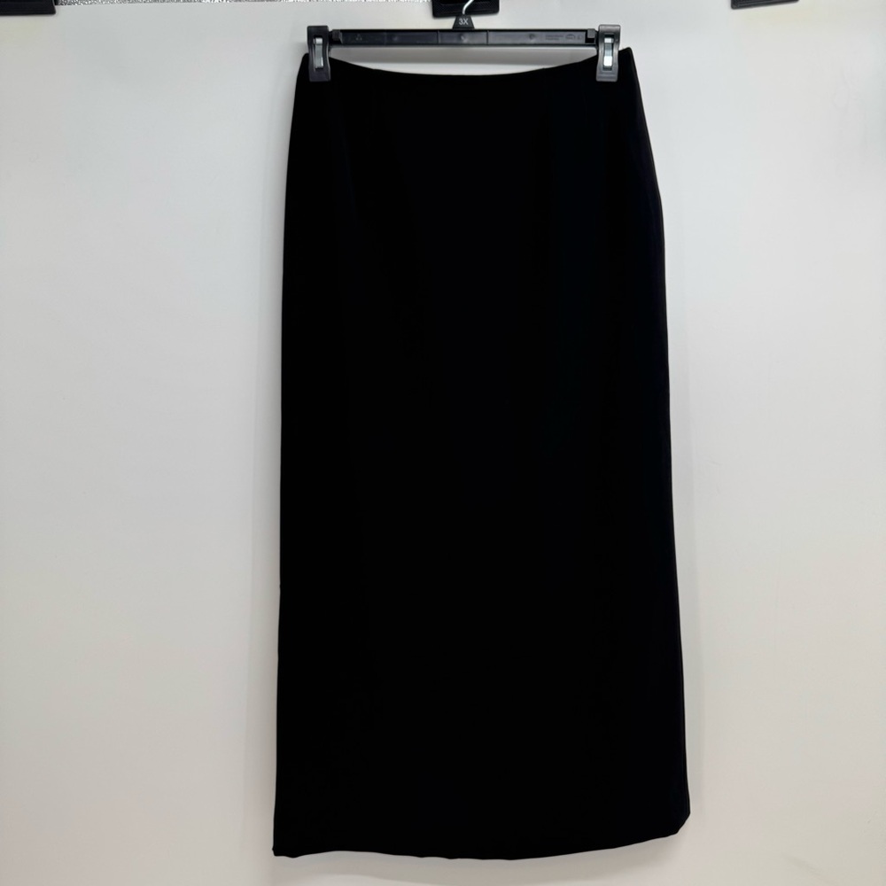 Frascara Black  Long Slit-Back Elegant Evening Skirt Size 10
